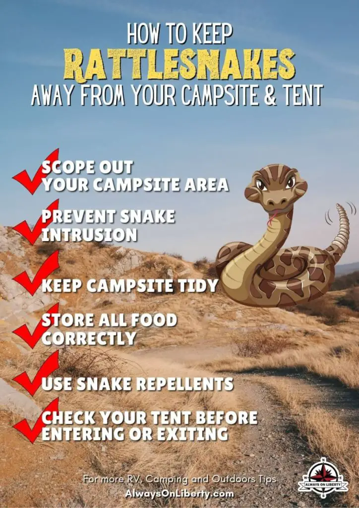 Always On Liberty How to Keep Rattlesnakes Away from Your Campsite or Tent e1659923016383